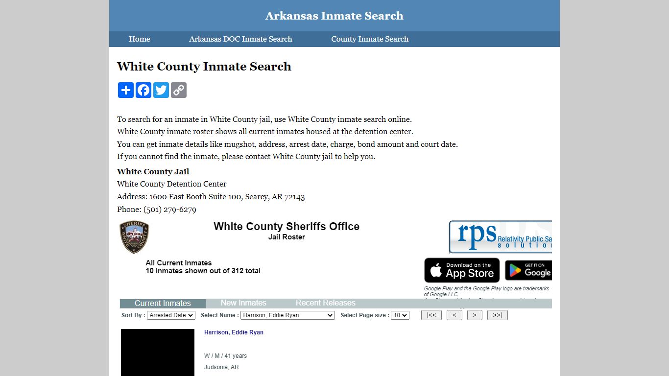 White County Inmate Search